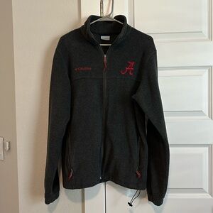 University of Alabama fleece jacket.